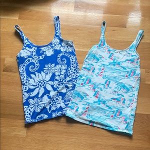 Two Lilly Pulitzer tank tops